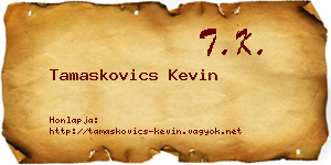 Tamaskovics Kevin névjegykártya